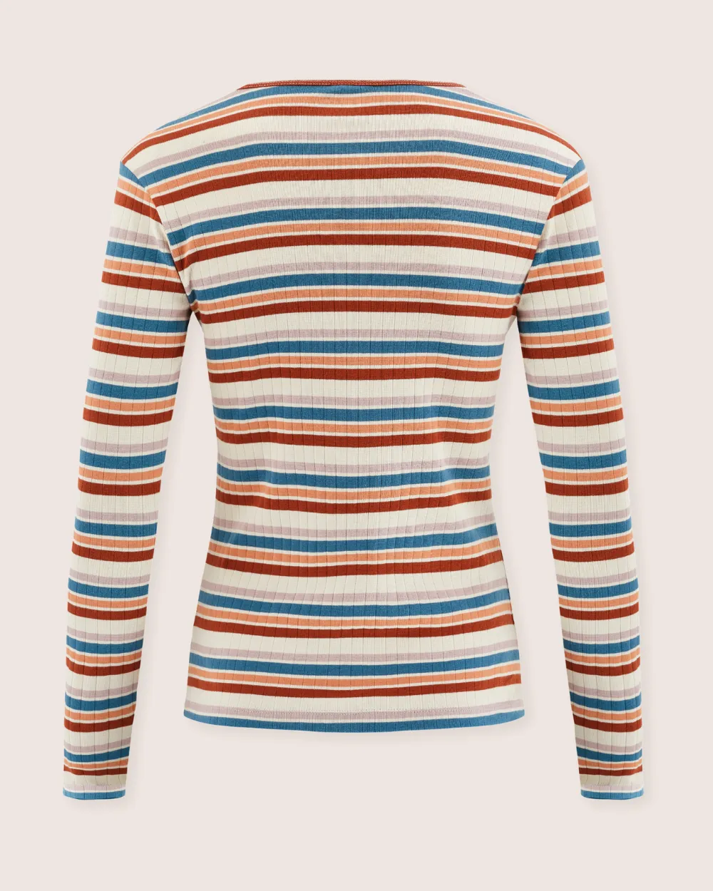 Nora Multicolour Retro Stripe Print Top