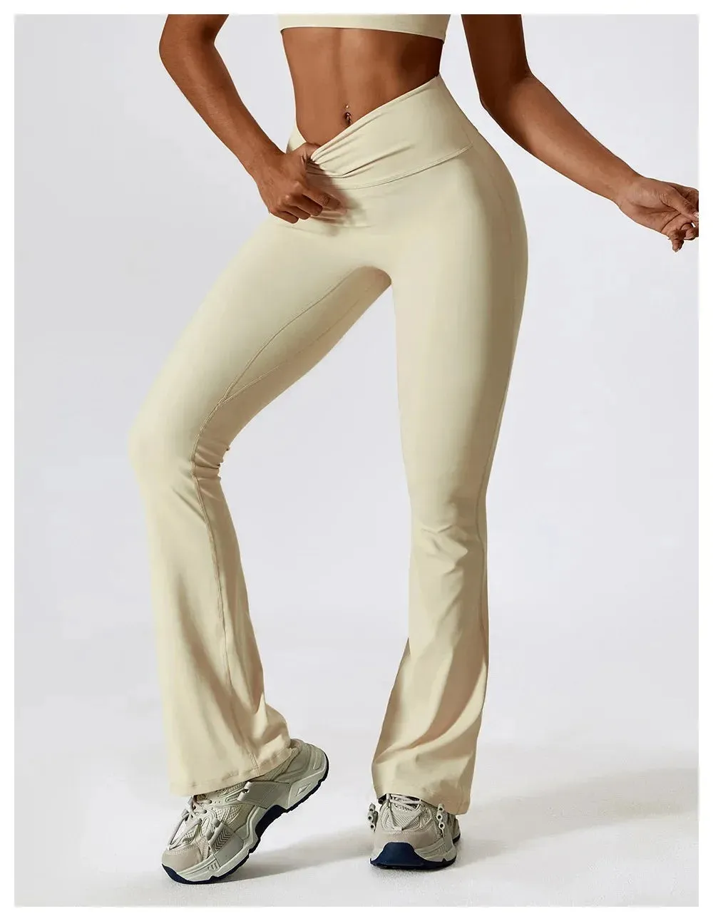 Obsidian Phoenix Women's Luxury High-Waist Yoga Flared Pants