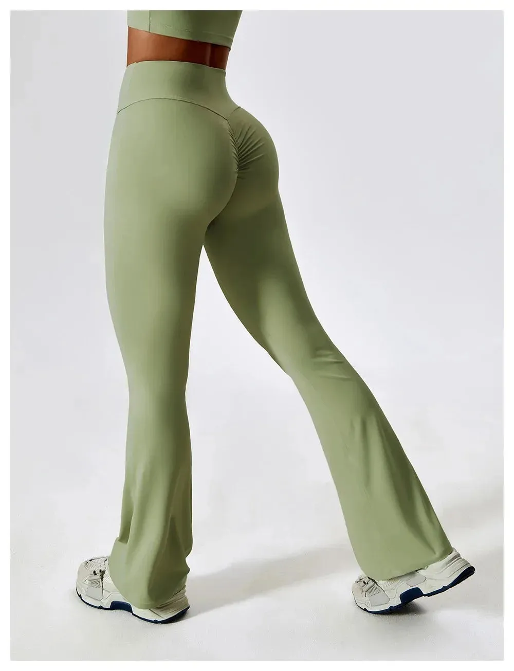 Obsidian Phoenix Women's Luxury High-Waist Yoga Flared Pants