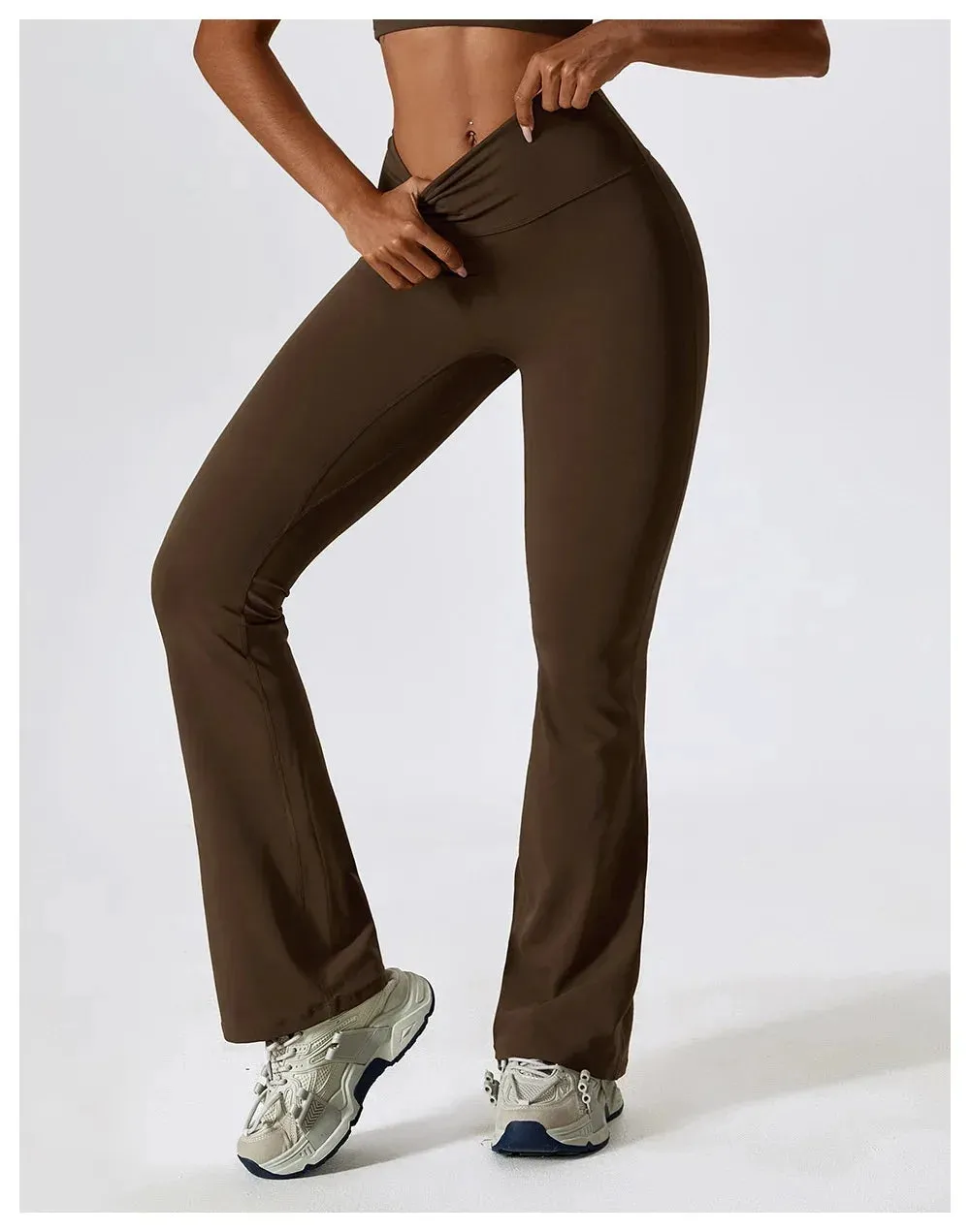 Obsidian Phoenix Women's Luxury High-Waist Yoga Flared Pants