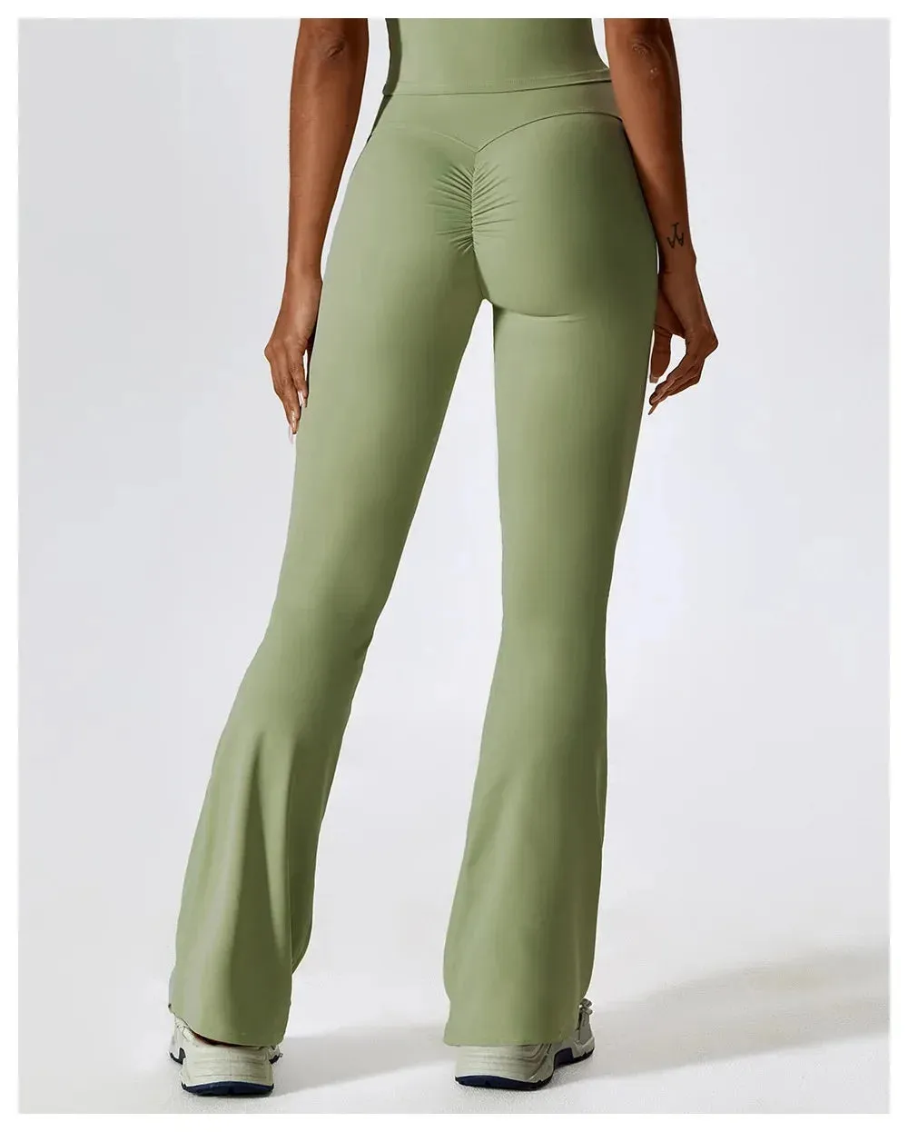 Obsidian Phoenix Women's Luxury High-Waist Yoga Flared Pants