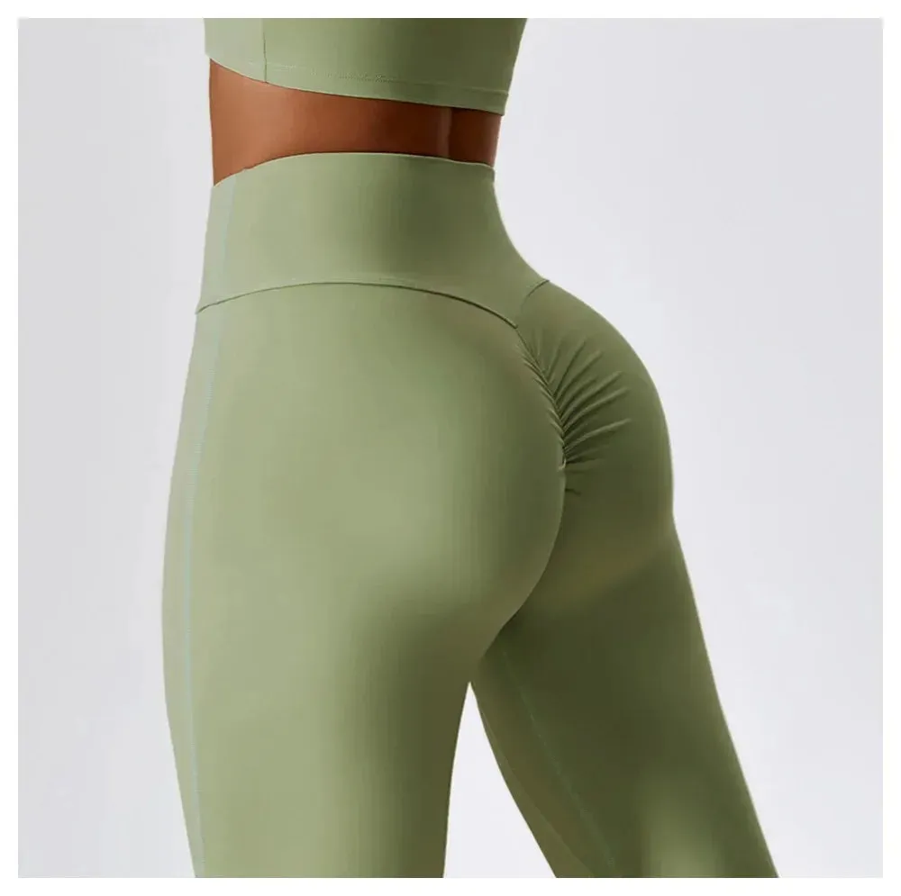 Obsidian Phoenix Women's Luxury High-Waist Yoga Flared Pants