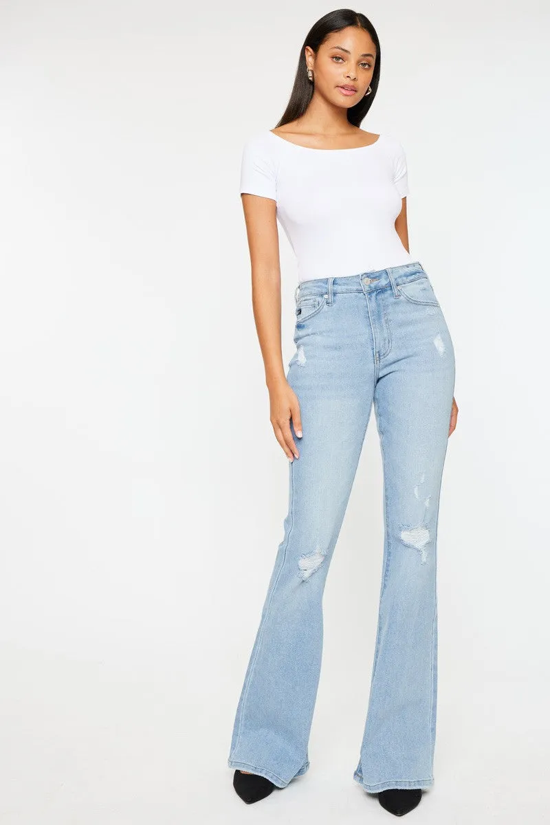 Odie High Rise Flare Jeans - Light Wash