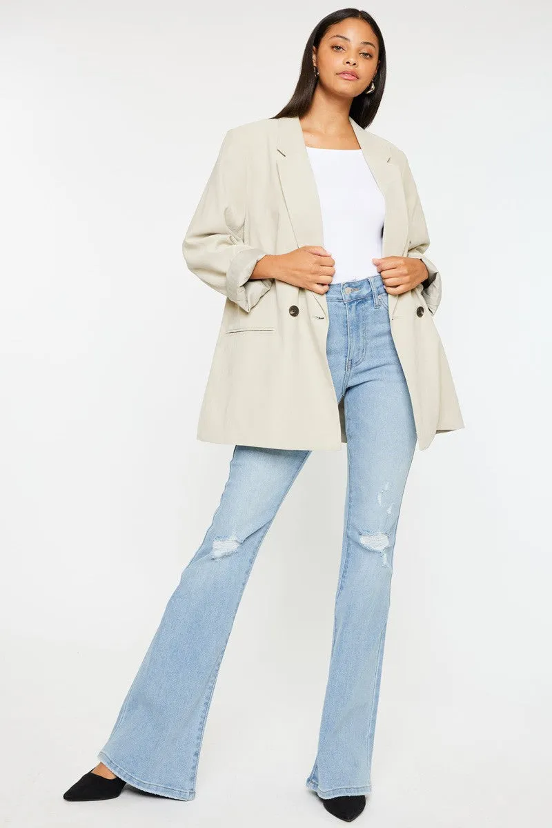 Odie High Rise Flare Jeans - Light Wash