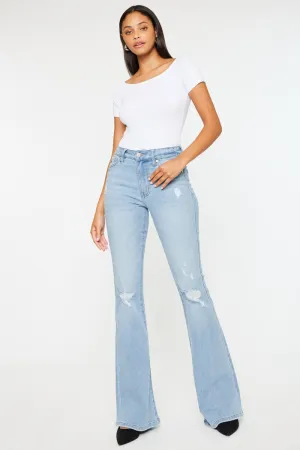 Odie High Rise Flare Jeans - Light Wash