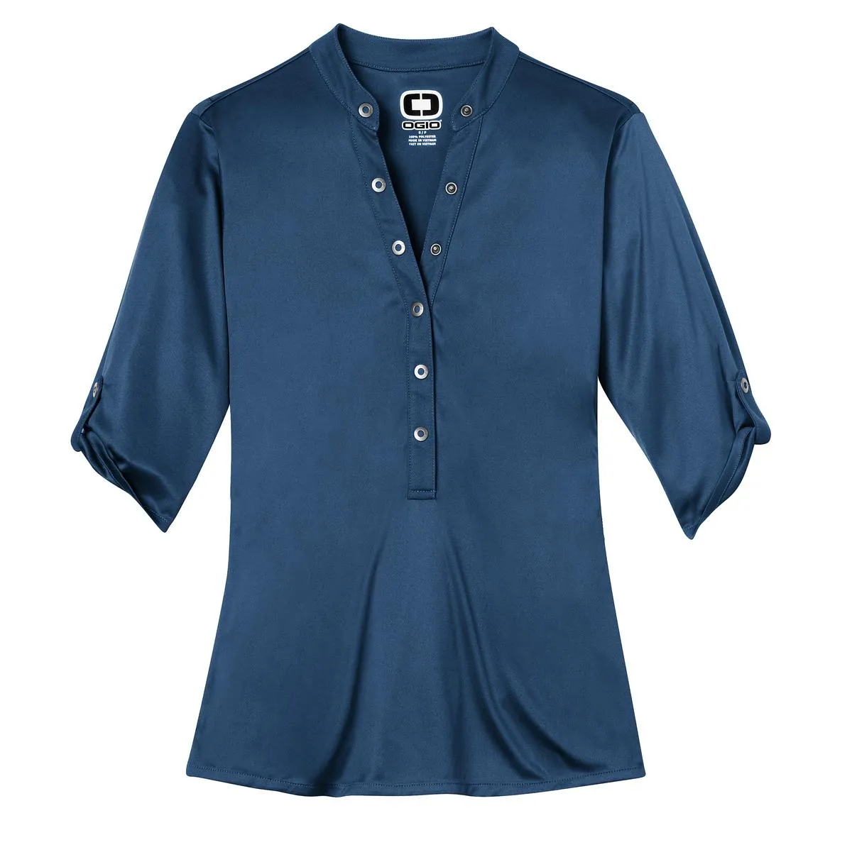 OGIO Crush Henley. LOG111 Blue Indigo