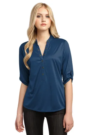 OGIO Crush Henley. LOG111 Blue Indigo