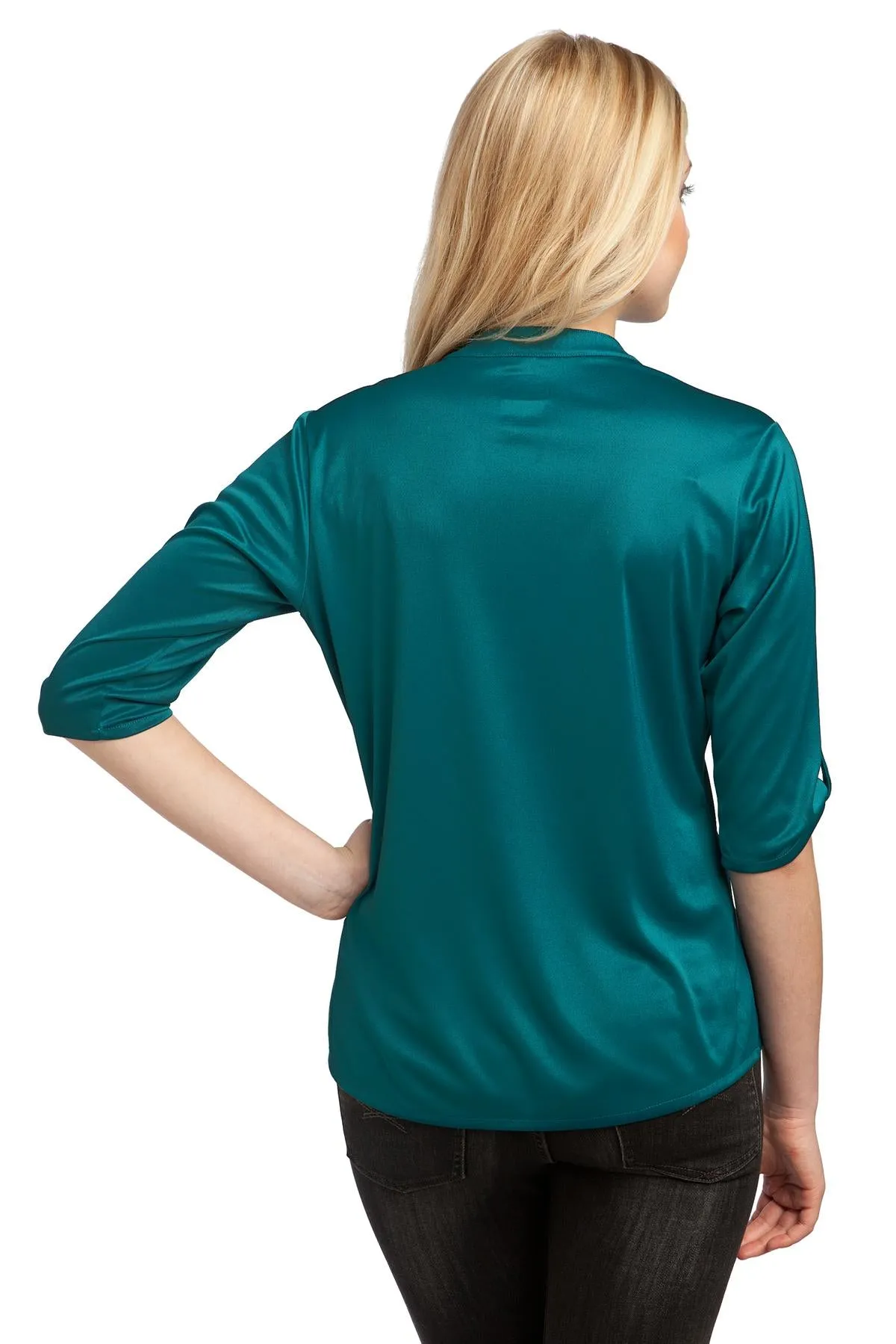 OGIO Crush Henley. LOG111 Torque Teal