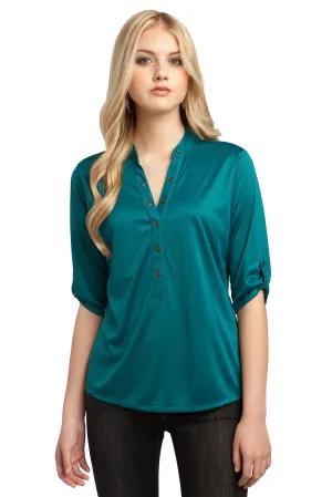 OGIO Crush Henley. LOG111 Torque Teal