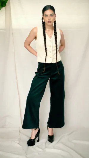 Ollie Pant in Seaweed Corduroy- Size 4 SAMPLE