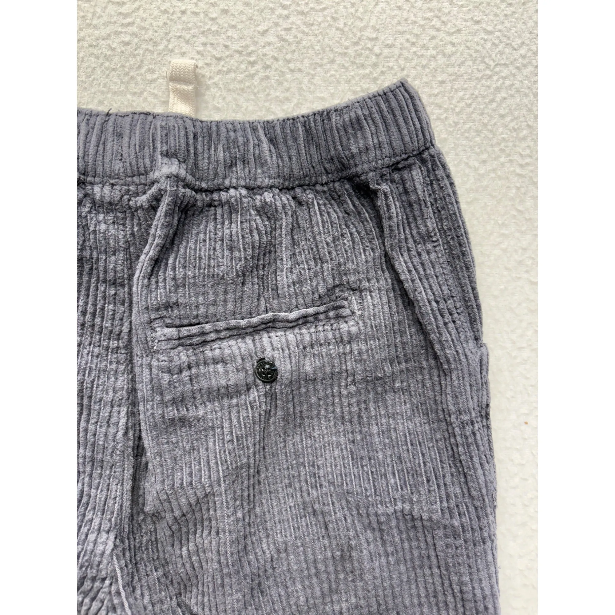 Organic Gray Corduroy Kids Pants #7446