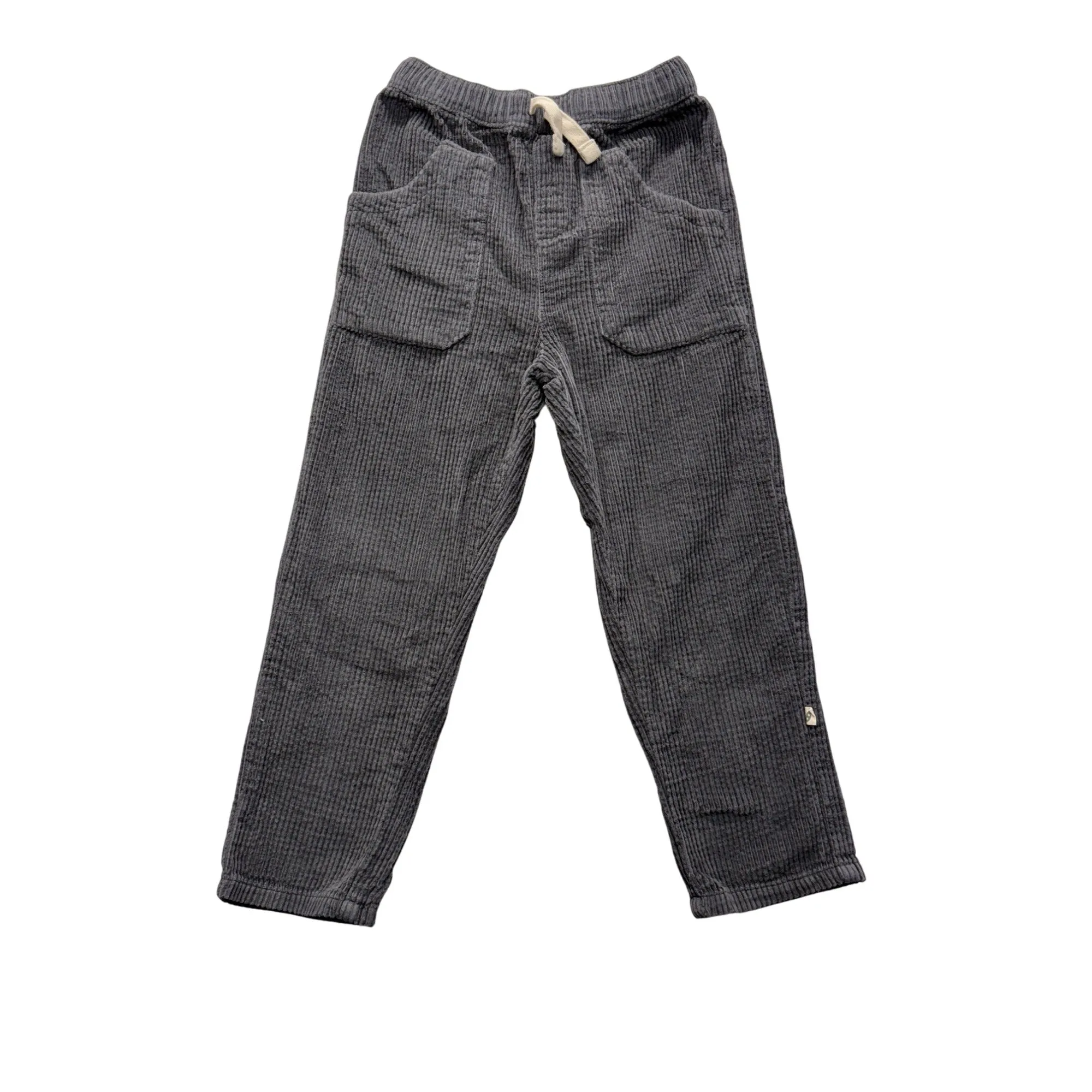 Organic Gray Corduroy Kids Pants #7446