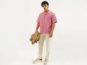 Oversized Fit Resort Collar Solid Shirt