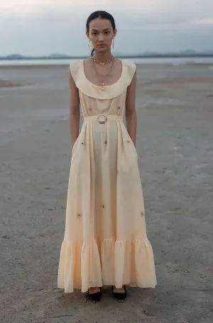 Pale Yellow Daffodil Shift Dress