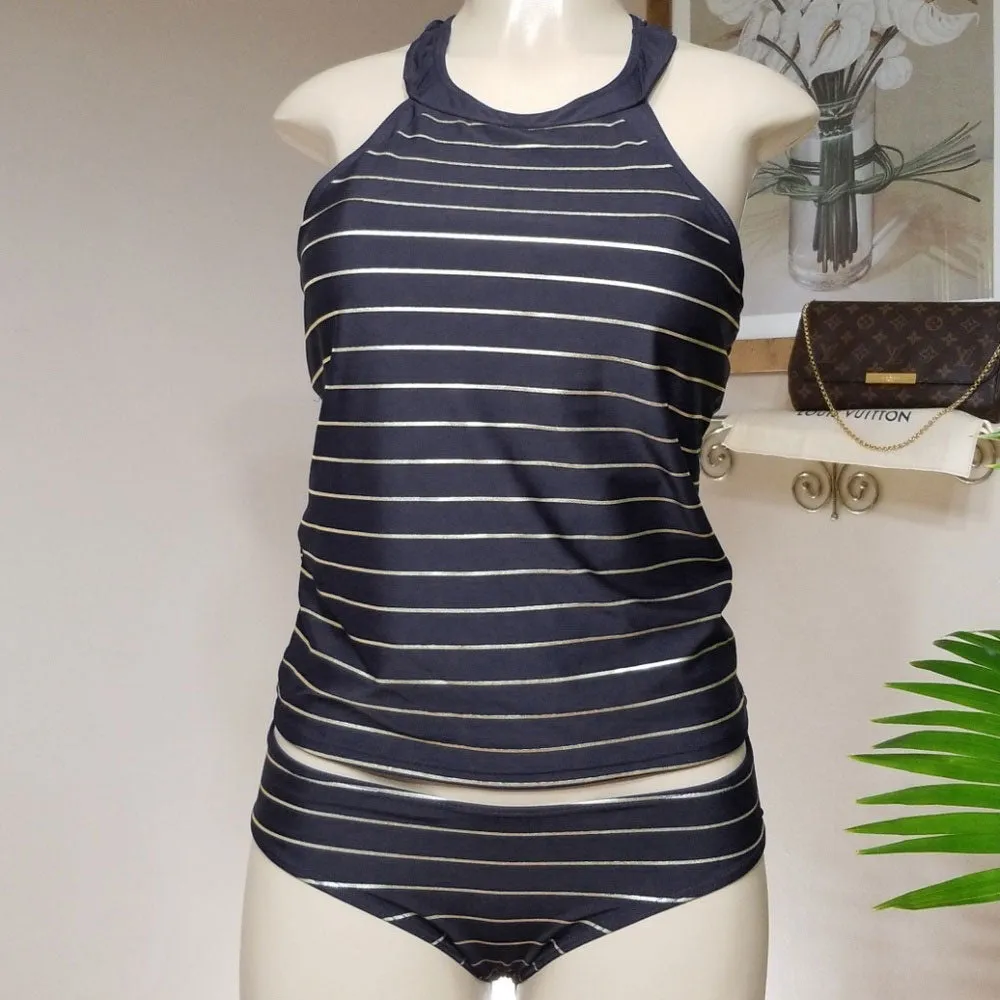 Pelia® | Striped Tankini Set