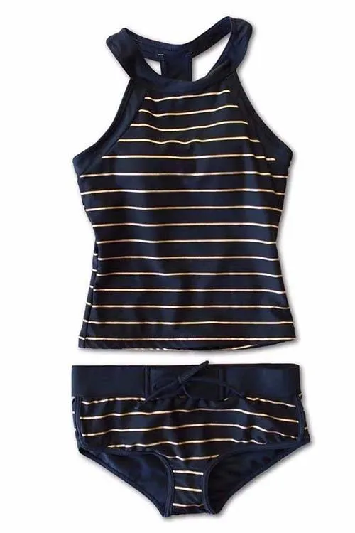Pelia® | Striped Tankini Set
