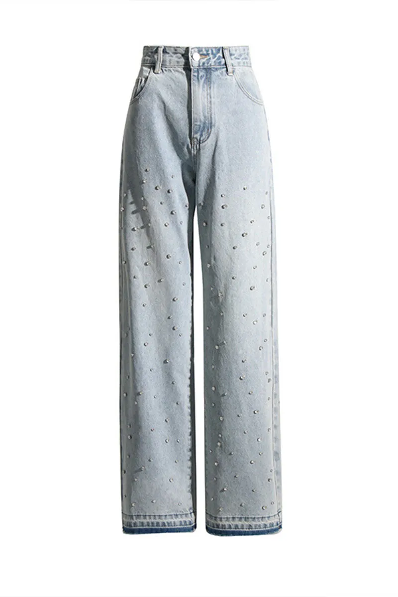 PH0194 Rhinestones Denim Jeans