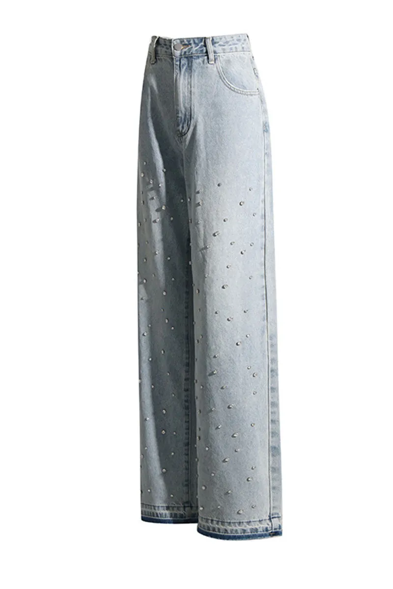 PH0194 Rhinestones Denim Jeans