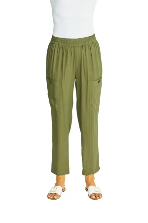PING PONG - Khaki Helen Slinky Cargo Pant - 575713
