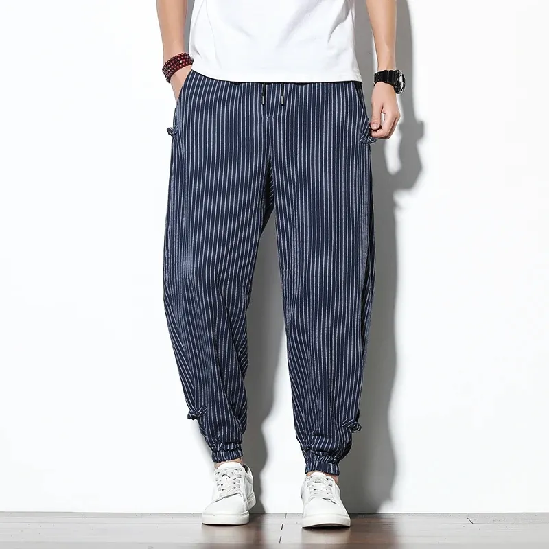 Pinstripe Jogger Pants