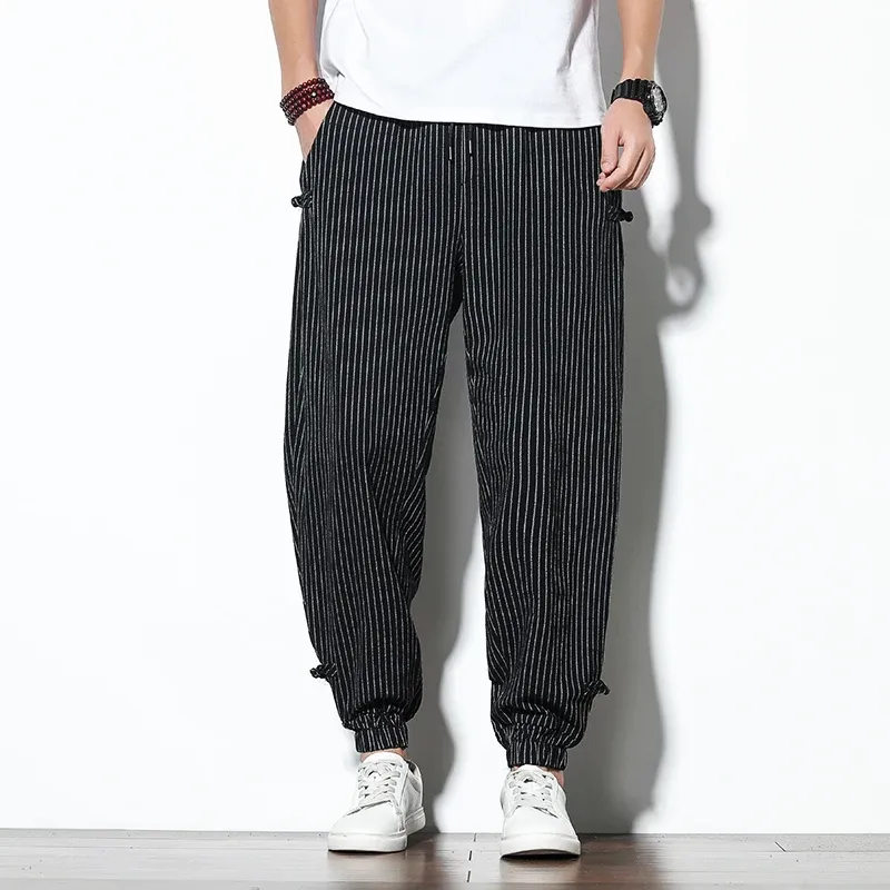 Pinstripe Jogger Pants