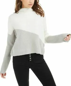 Planet Gold Juniors' Diagonal Color blocked Sweater