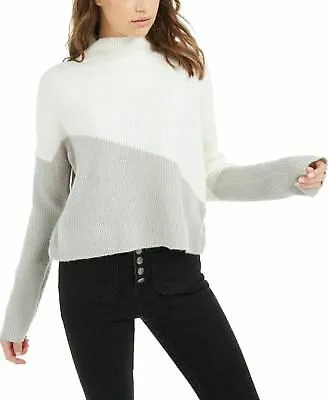 Planet Gold Juniors' Diagonal Color blocked Sweater