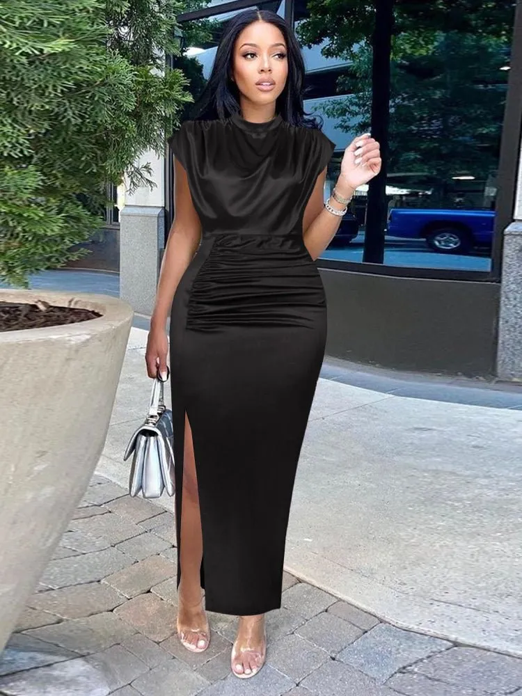 Pleated  Casual Dress