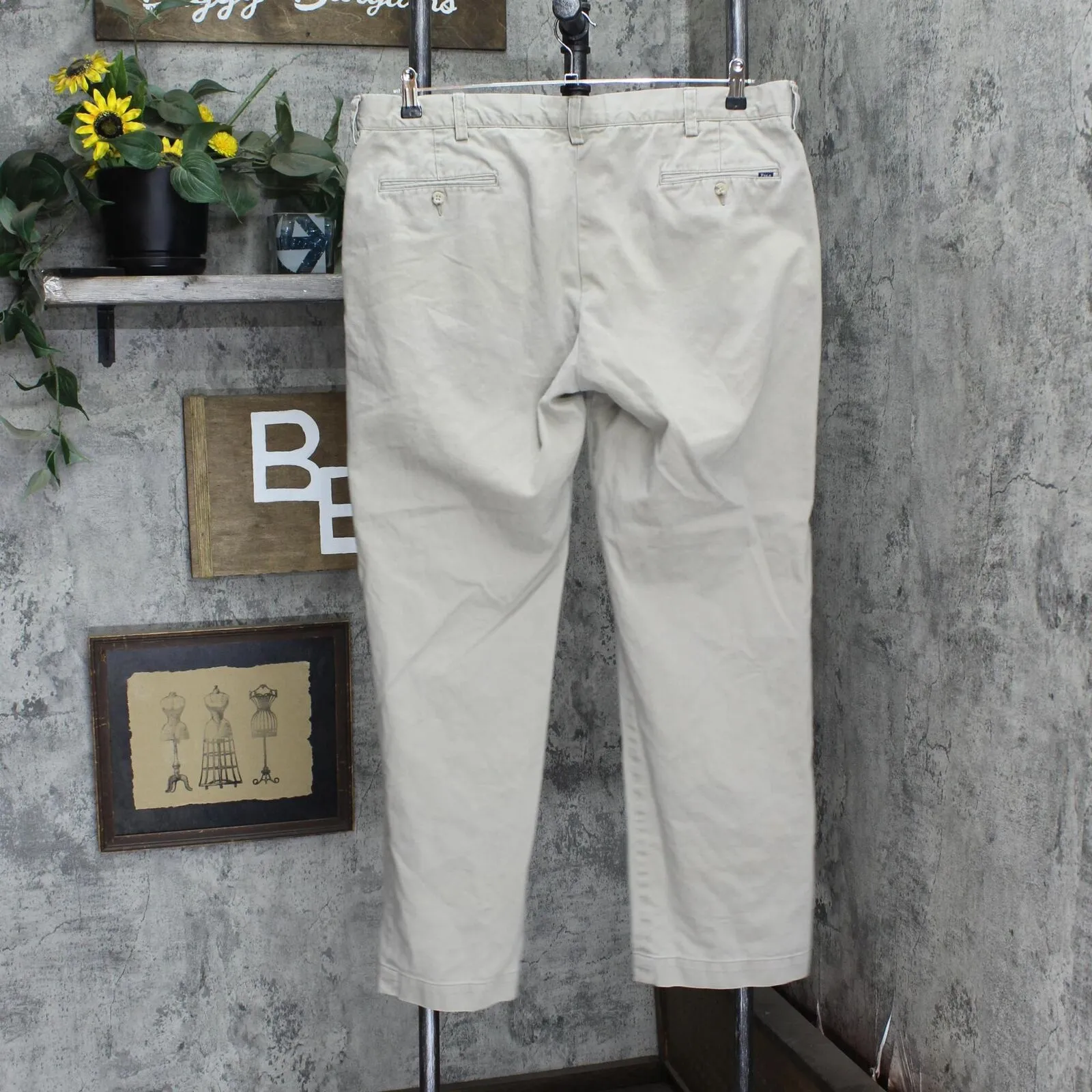 Polo Ralph Lauren Mens Cotton Khaki Dress Pants 166923321bdf2f Brown 38/32