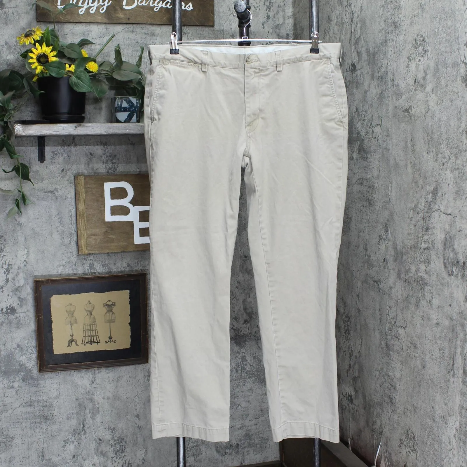 Polo Ralph Lauren Mens Cotton Khaki Dress Pants 166923321bdf2f Brown 38/32