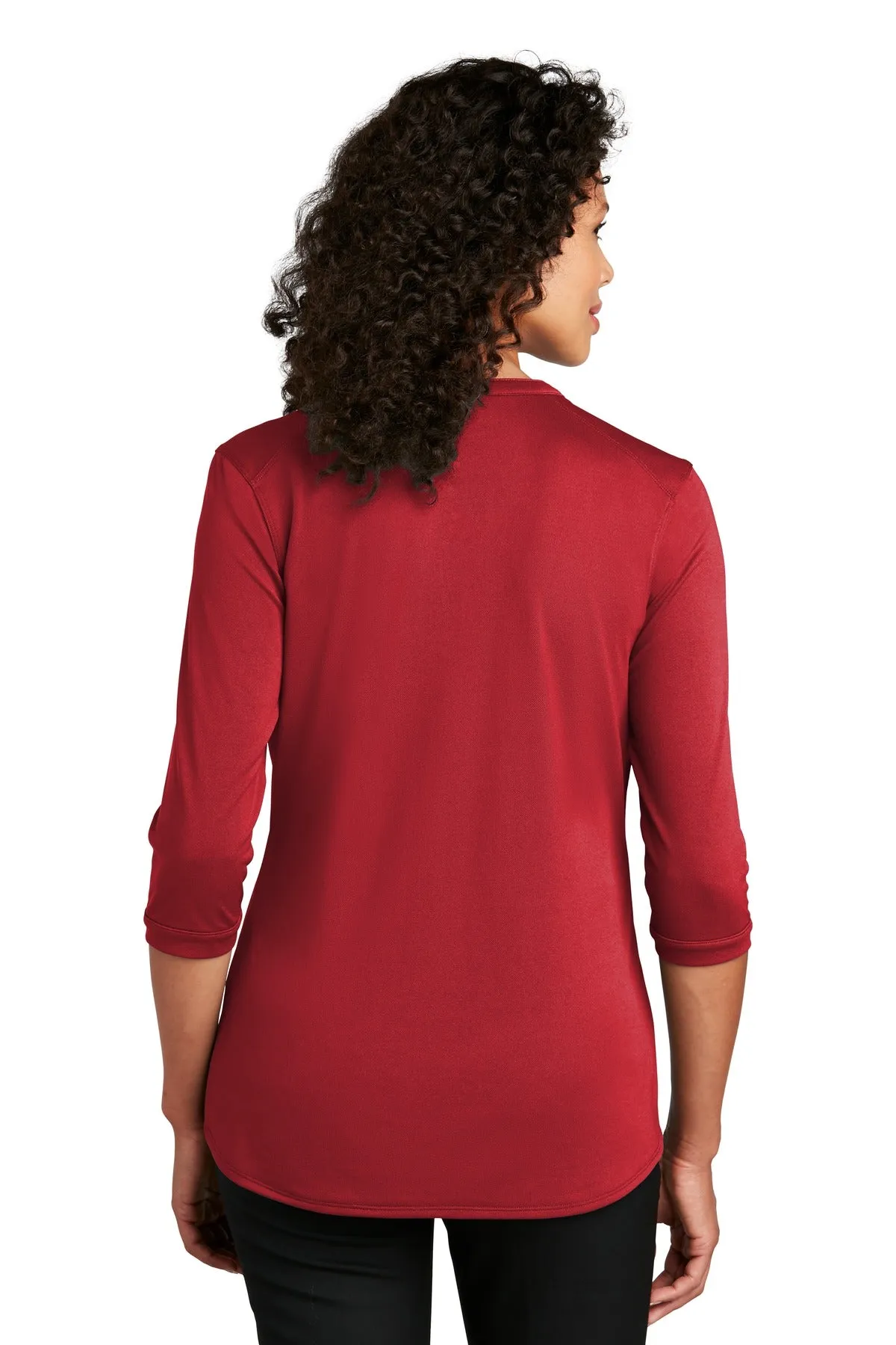 Port Authority   Women's UV Choice Pique Henley LK750 Rich Red