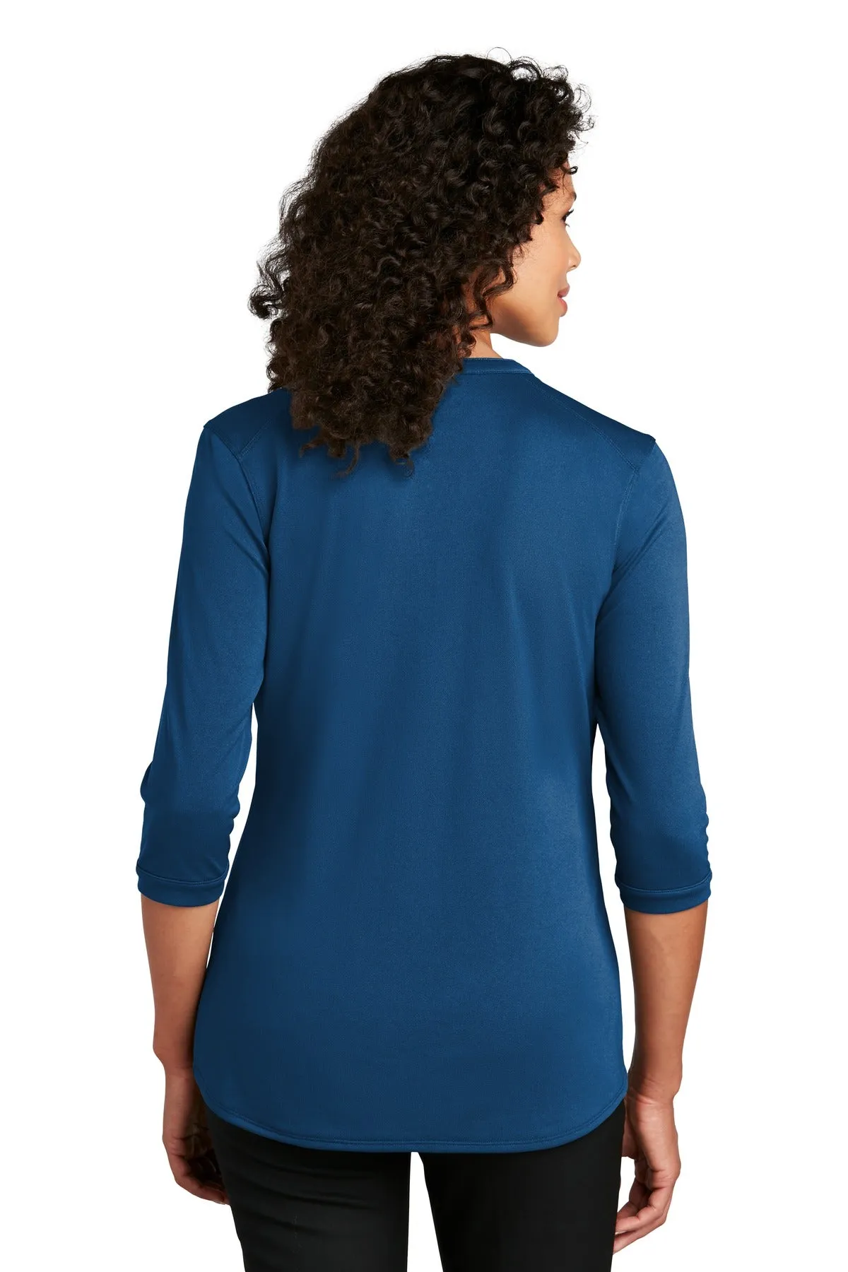 Port Authority   Women's UV Choice Pique Henley LK750 True Blue