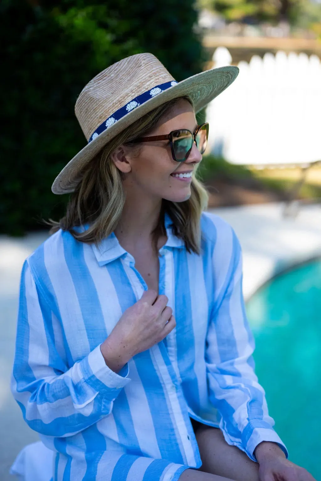 Positano Striped Shirtdress