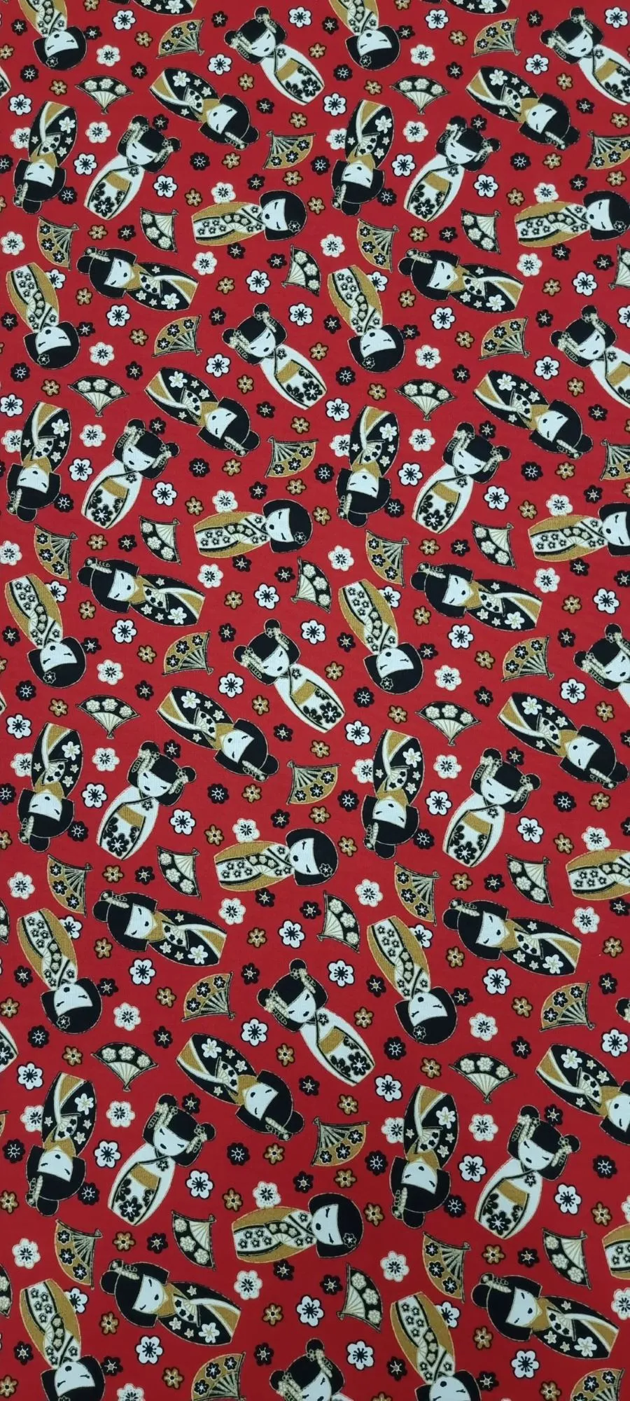 Printed Cotton Geisha Red