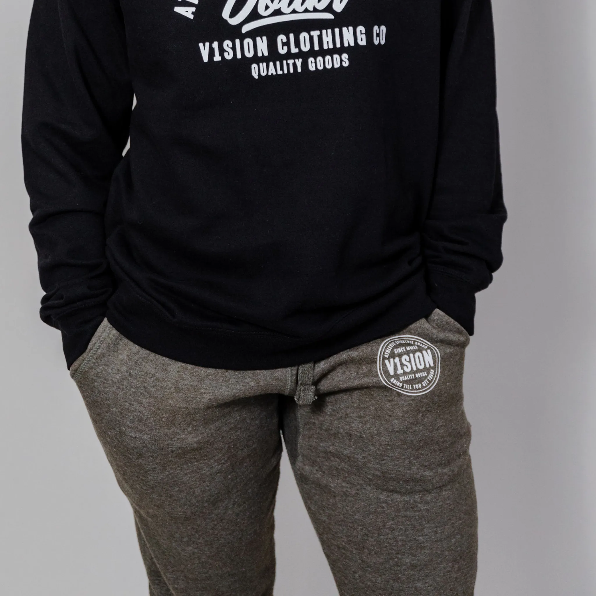 "Grind Till You Get There" Premium Joggers "Military Green"