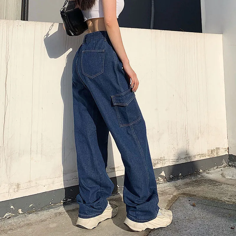 "SOLID COLOR POCKET" JEANS N083110