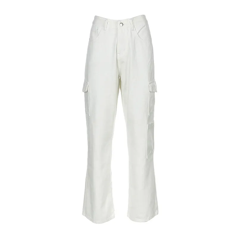 "SOLID COLOR POCKET" JEANS N083110