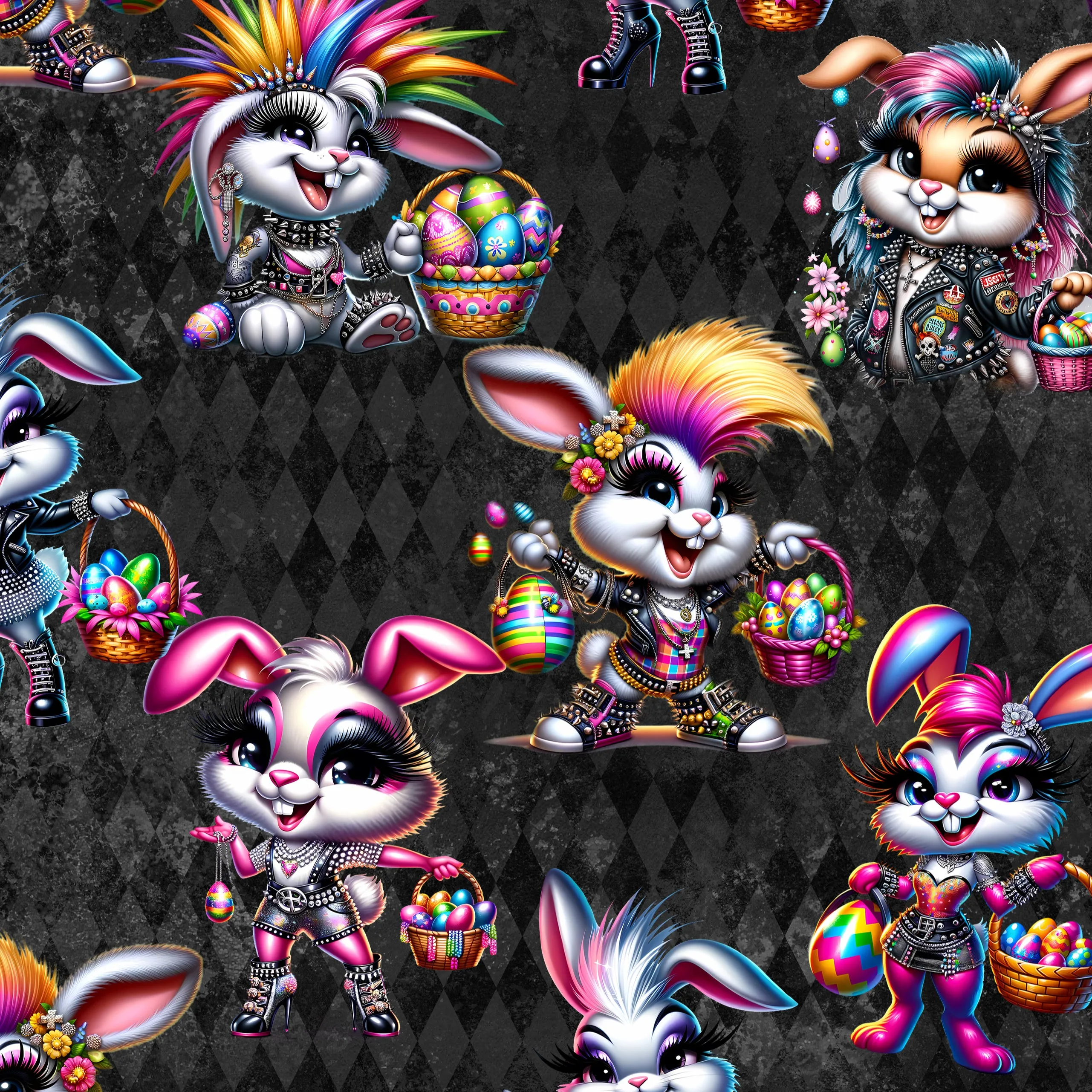 Rebel Rabbits - Easter Capri Joggers
