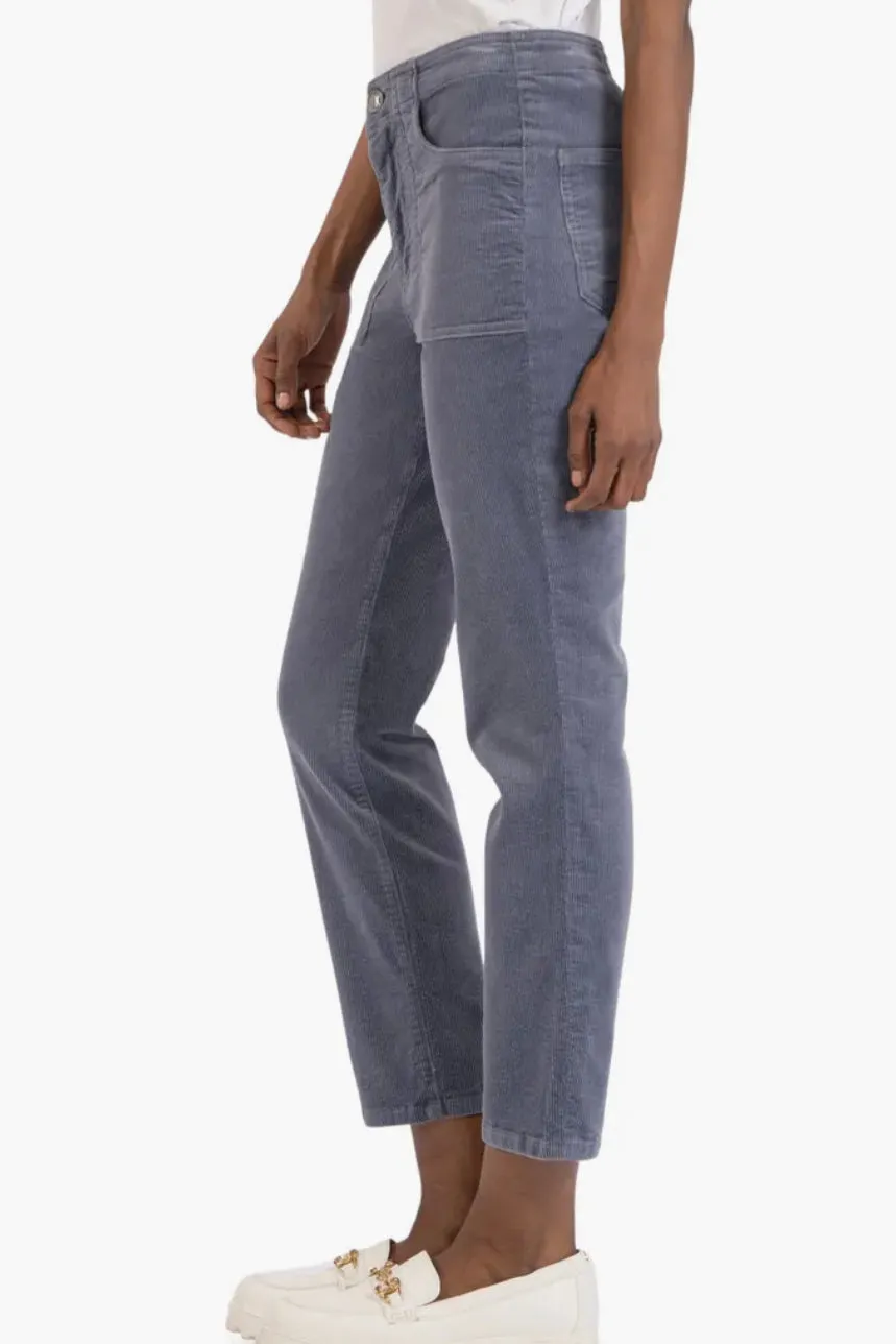 Reese Corduroy Pants in Slate Blue
