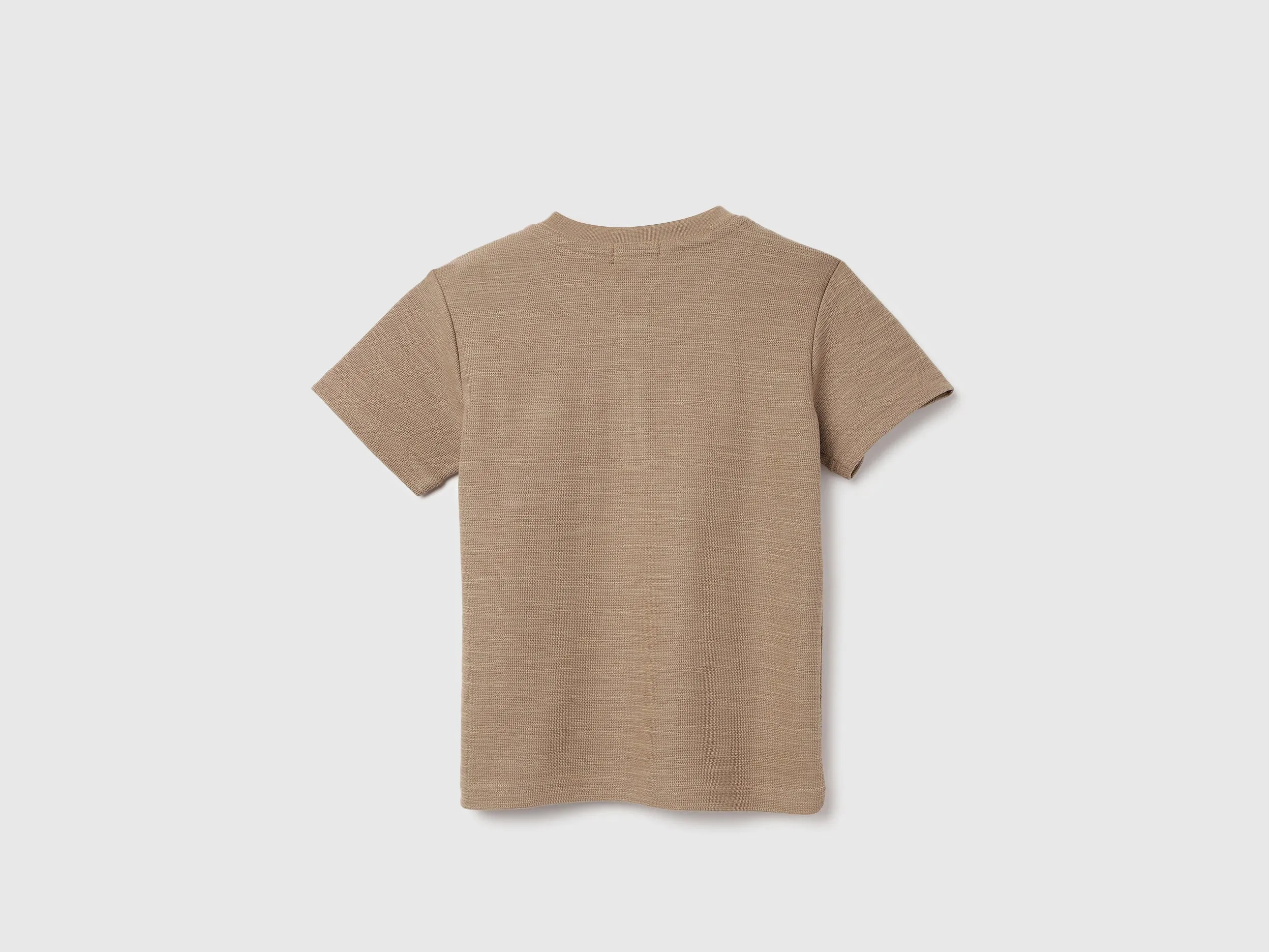 Regular Fit Henley Neck Textured T-shirts
