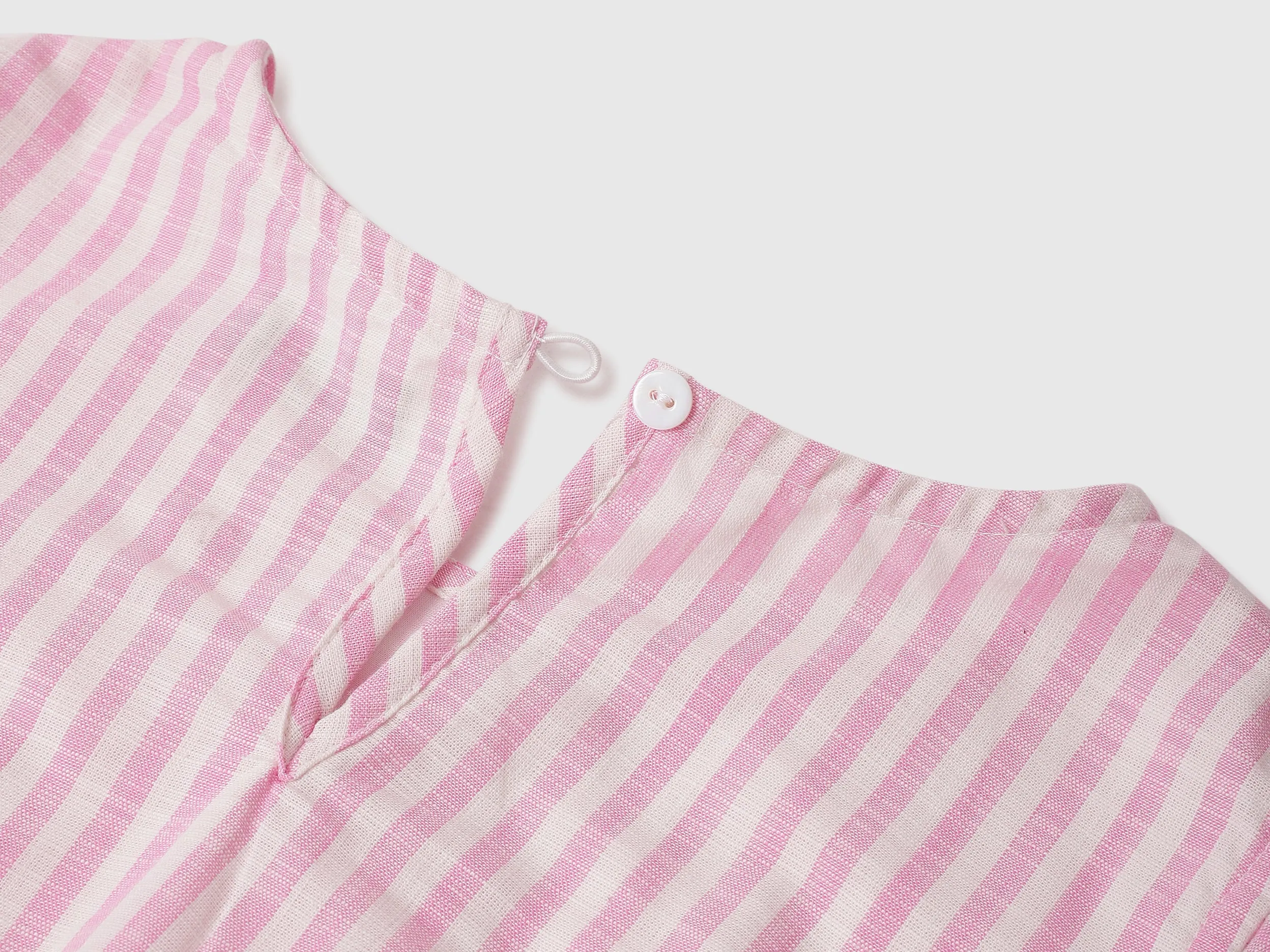Regular Fit Round Neck Striped Dresses
