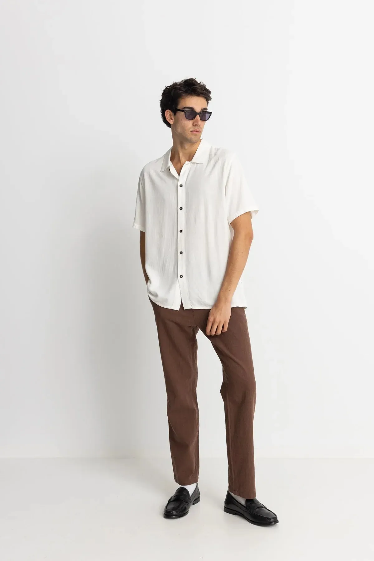 Rhythm Men’s Rhythm Textured Linen Shirt