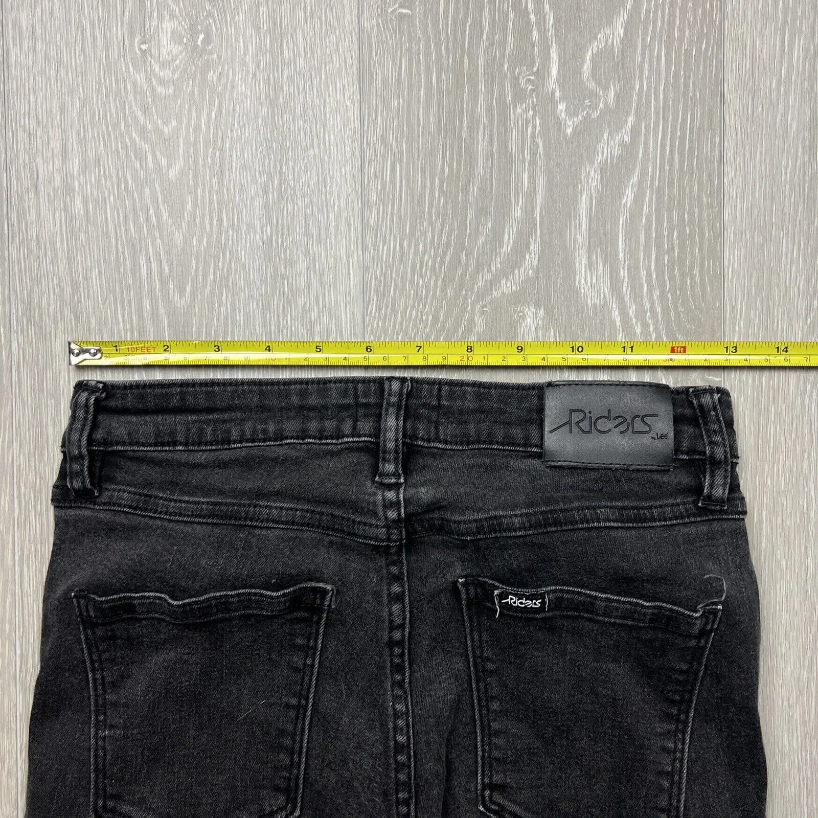 Riders By Lee Womens High Rise Black Skinny Jeans Size 11