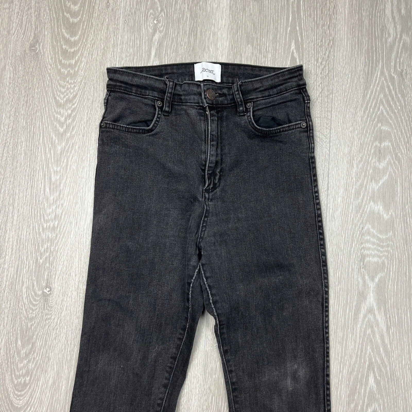 Riders By Lee Womens High Rise Black Skinny Jeans Size 11