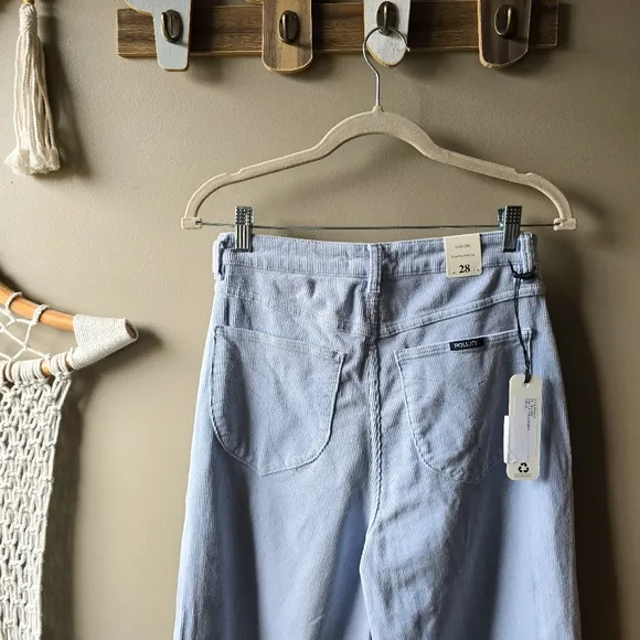 ROLLA'S × FP | Sailor High Rise Wide Leg Cord Pants Hyacinth Nwt