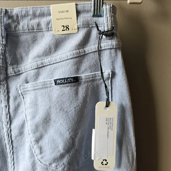 ROLLA'S × FP | Sailor High Rise Wide Leg Cord Pants Hyacinth Nwt