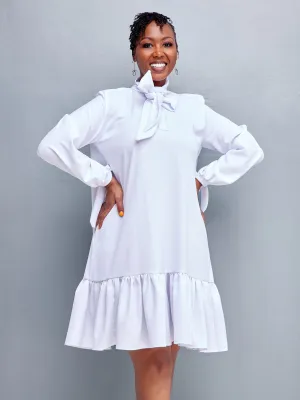 Ruro Shift Dress - White