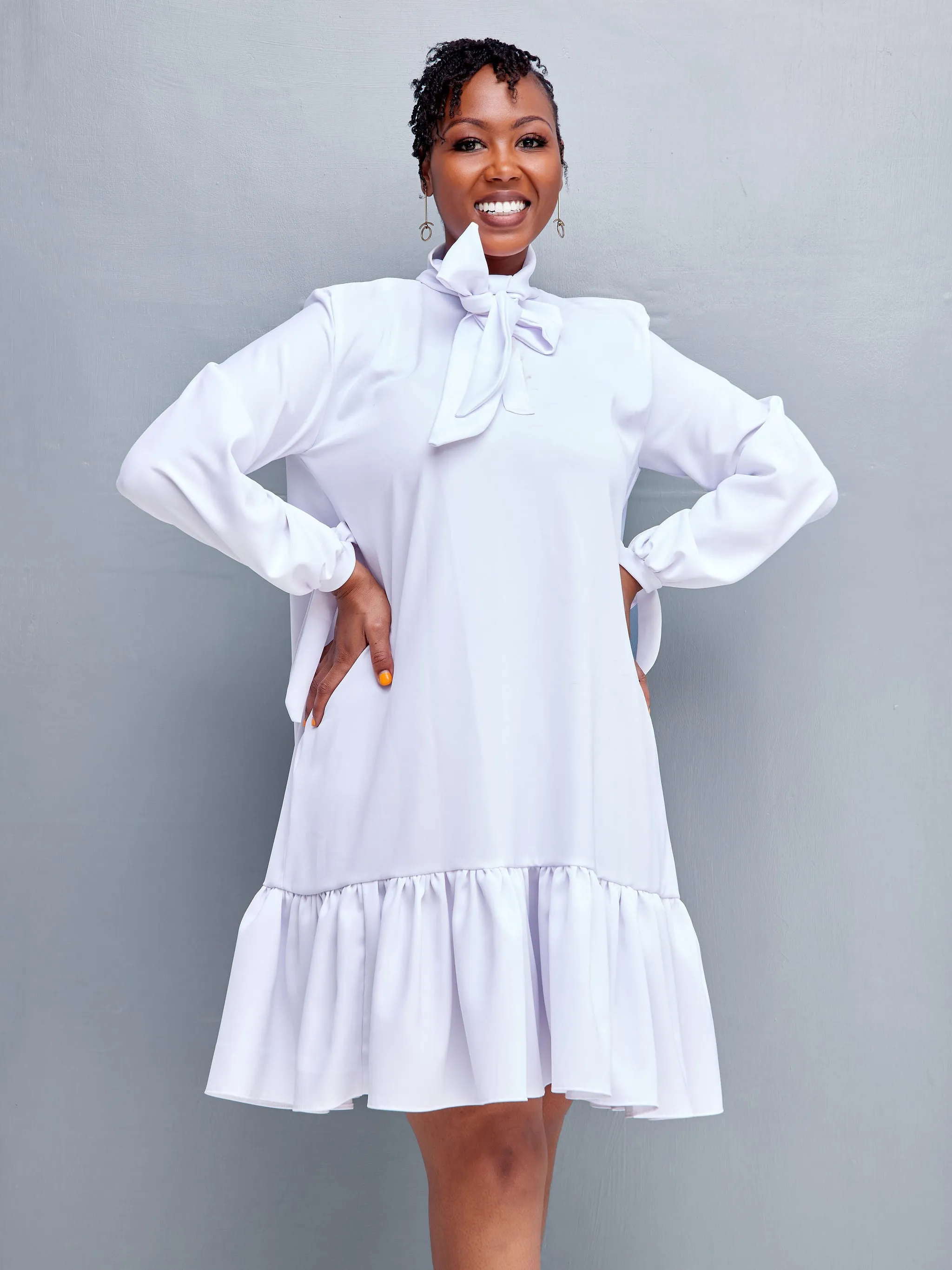 Ruro Shift Dress - White