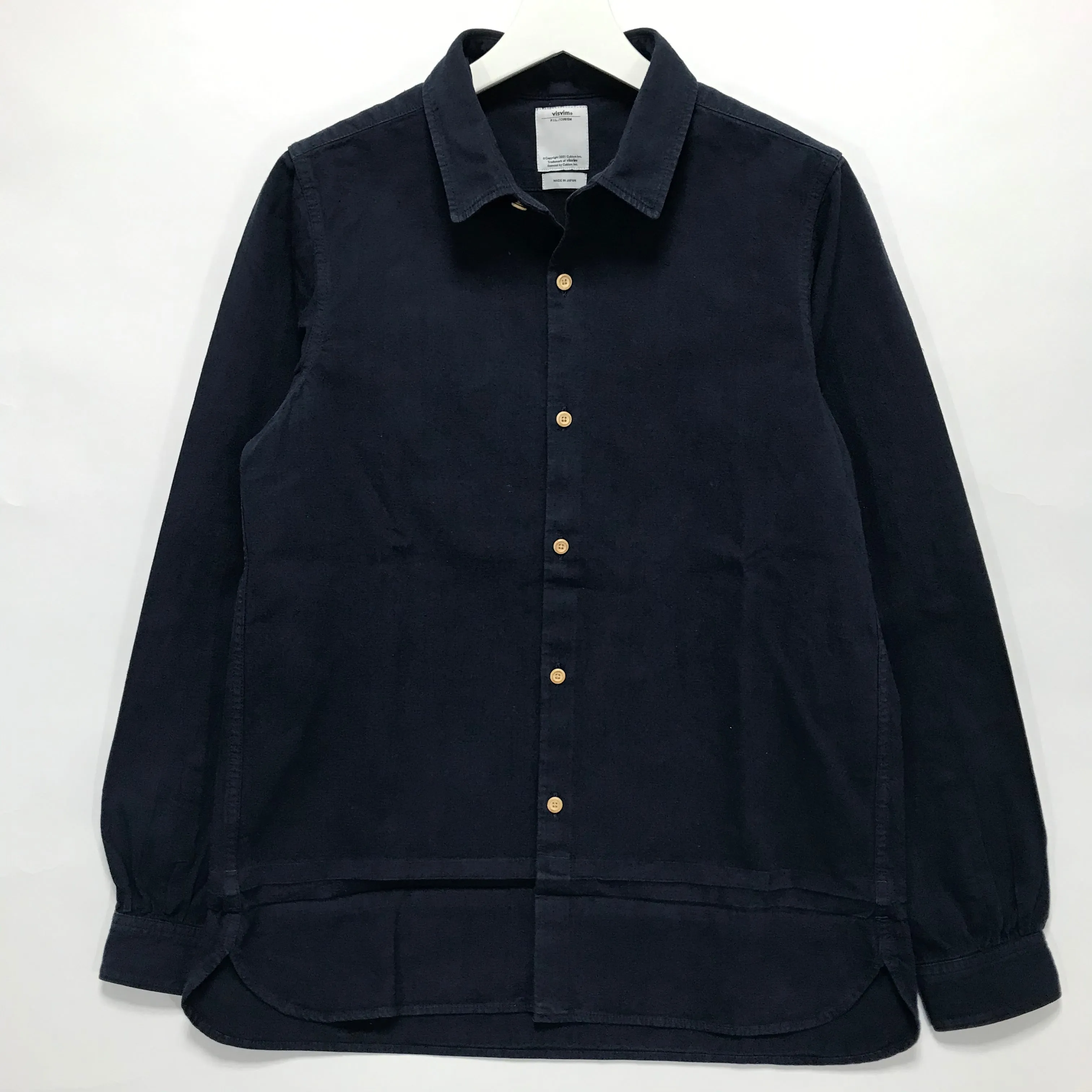 [S] Visvim 16AW Long Rider Shirt L/S Over Dye Indigo