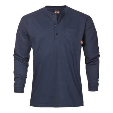 Saf-Tech 6oz FR Cotton Henley HENL27
